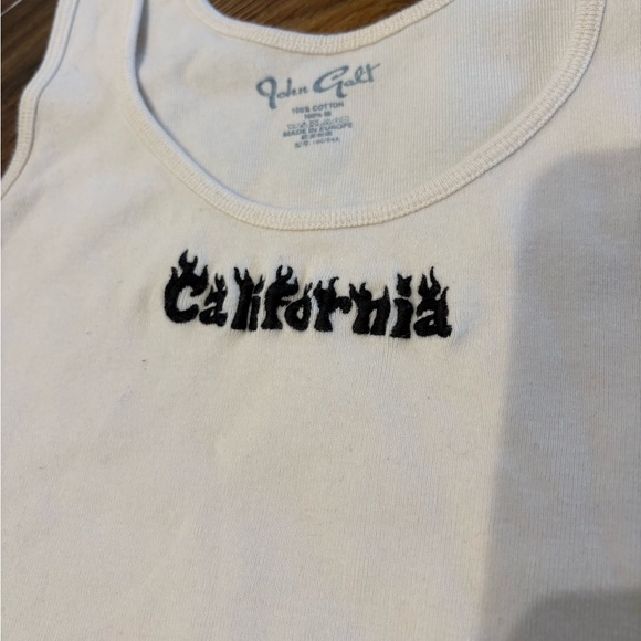 NWOT Brandy Melville White 'California' Tank Top - Picture 2 of 4